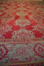Antique Turkish Oushak Carpet — 1920s | 13'6" × 15'