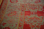 Antique Turkish Oushak Carpet — 1920s | 13'6" × 15'