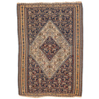 Antique Persian Senneh Kilim — 1920s | 3'8" x 5'1"