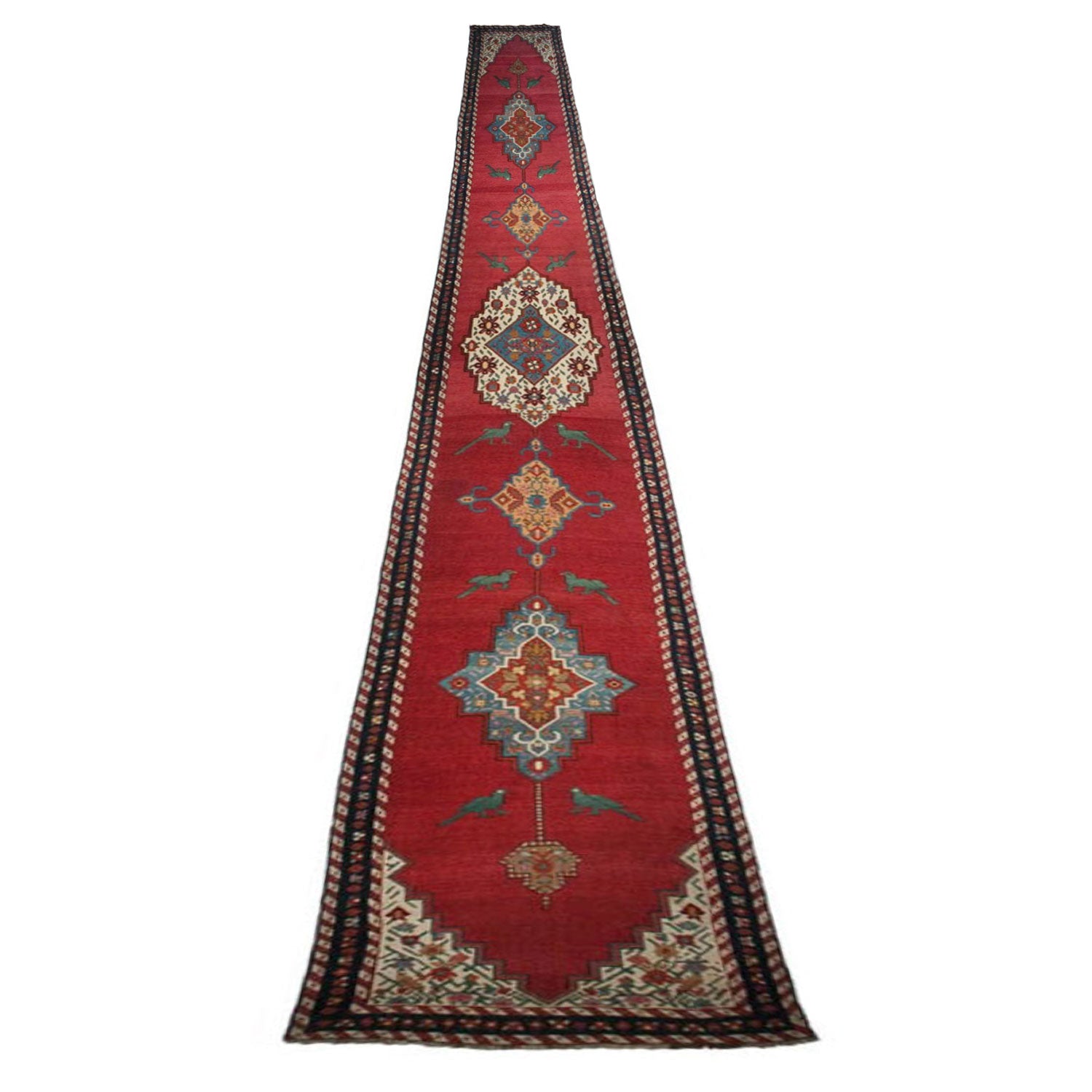 Antique Karabagh Runner — 1890s | 3'8" x 23'9"