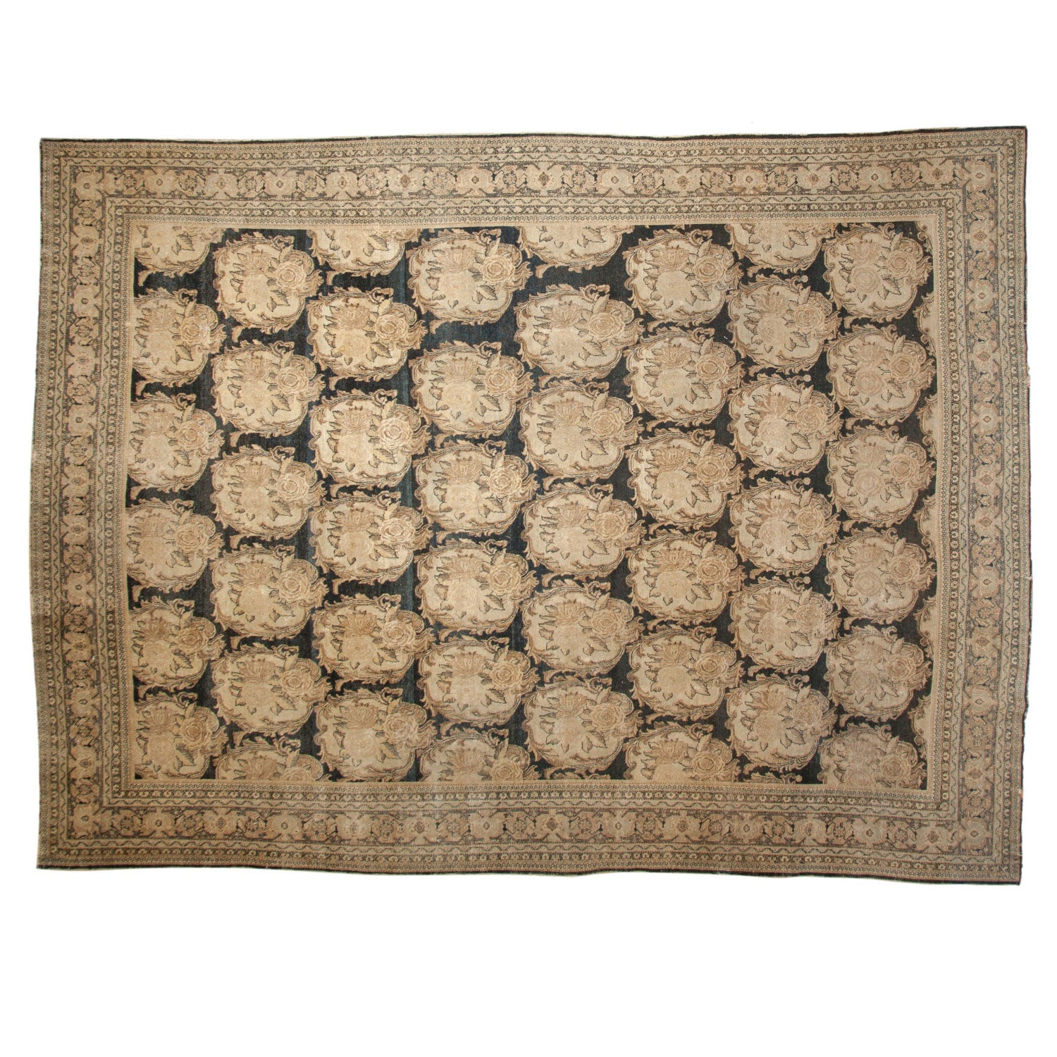 Antique Persian Tabriz Carpet — 1920s | 10'2" x 13'1"