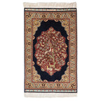 Vintage Turkish Hereke Pictorial Rug Mat — 1980s | 2' x 3'1"