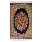 Vintage Turkish Hereke Pictorial Rug Mat — 1980s | 2' x 3'1"