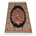 Vintage Turkish Hereke Pictorial Rug Mat — 1980s | 2' x 3'1"