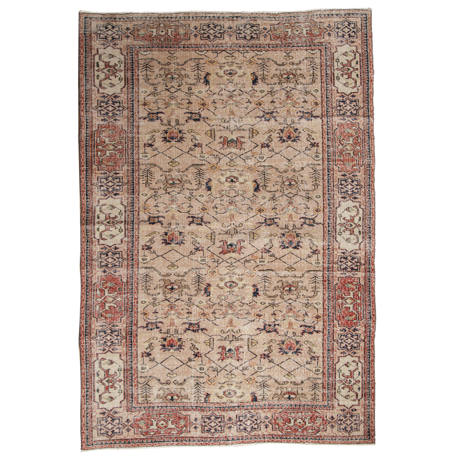 Vintage Turkish Sparta Area Rug — 1970s | 5'5" × 7'10"