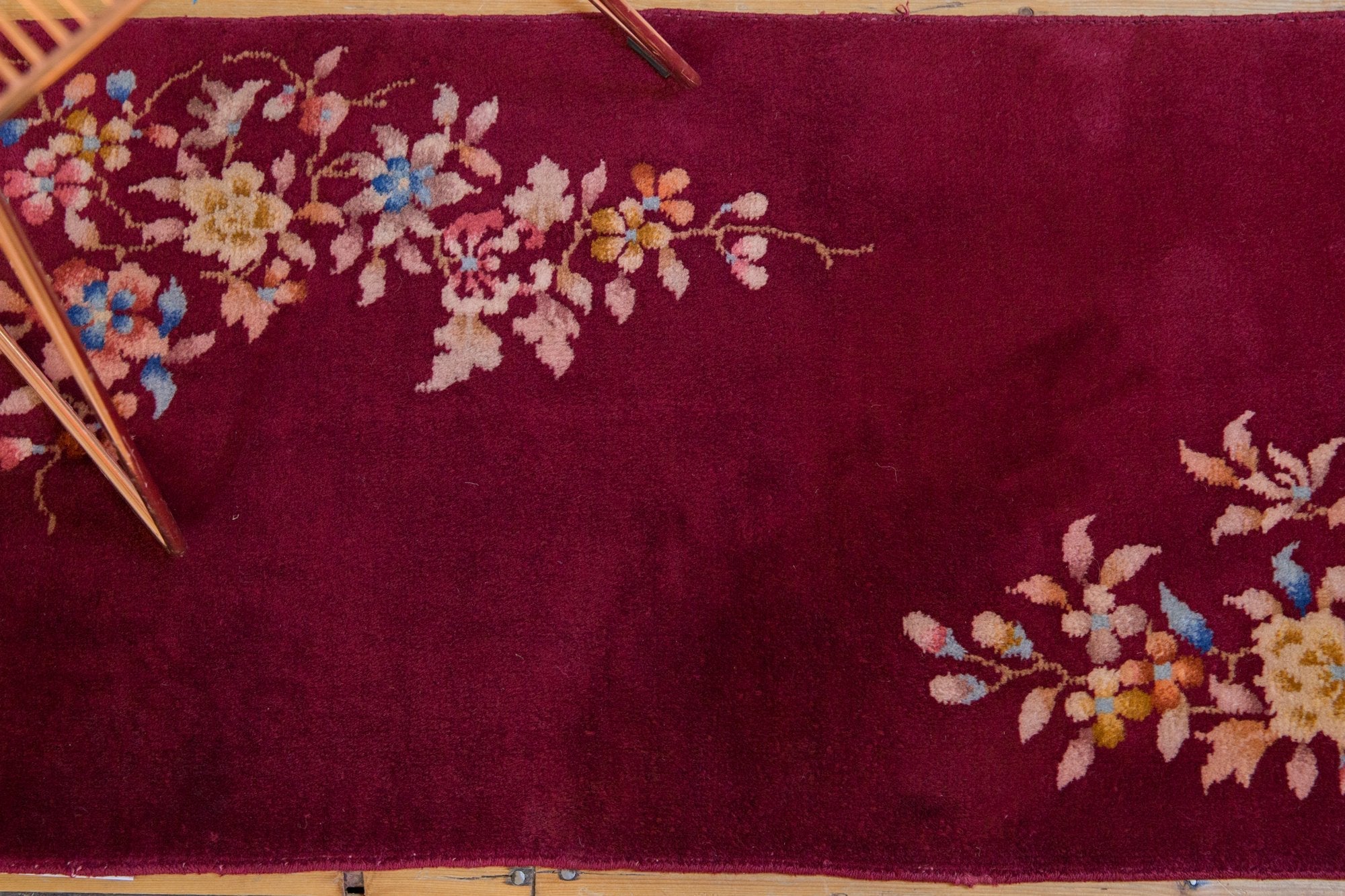 Vintage Chinese Nichols Art Deco Rug Runner — 1930s | 2' × 3'9"