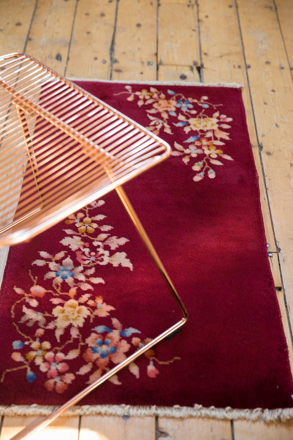 Vintage Chinese Nichols Art Deco Rug Runner — 1930s | 2' × 3'9"