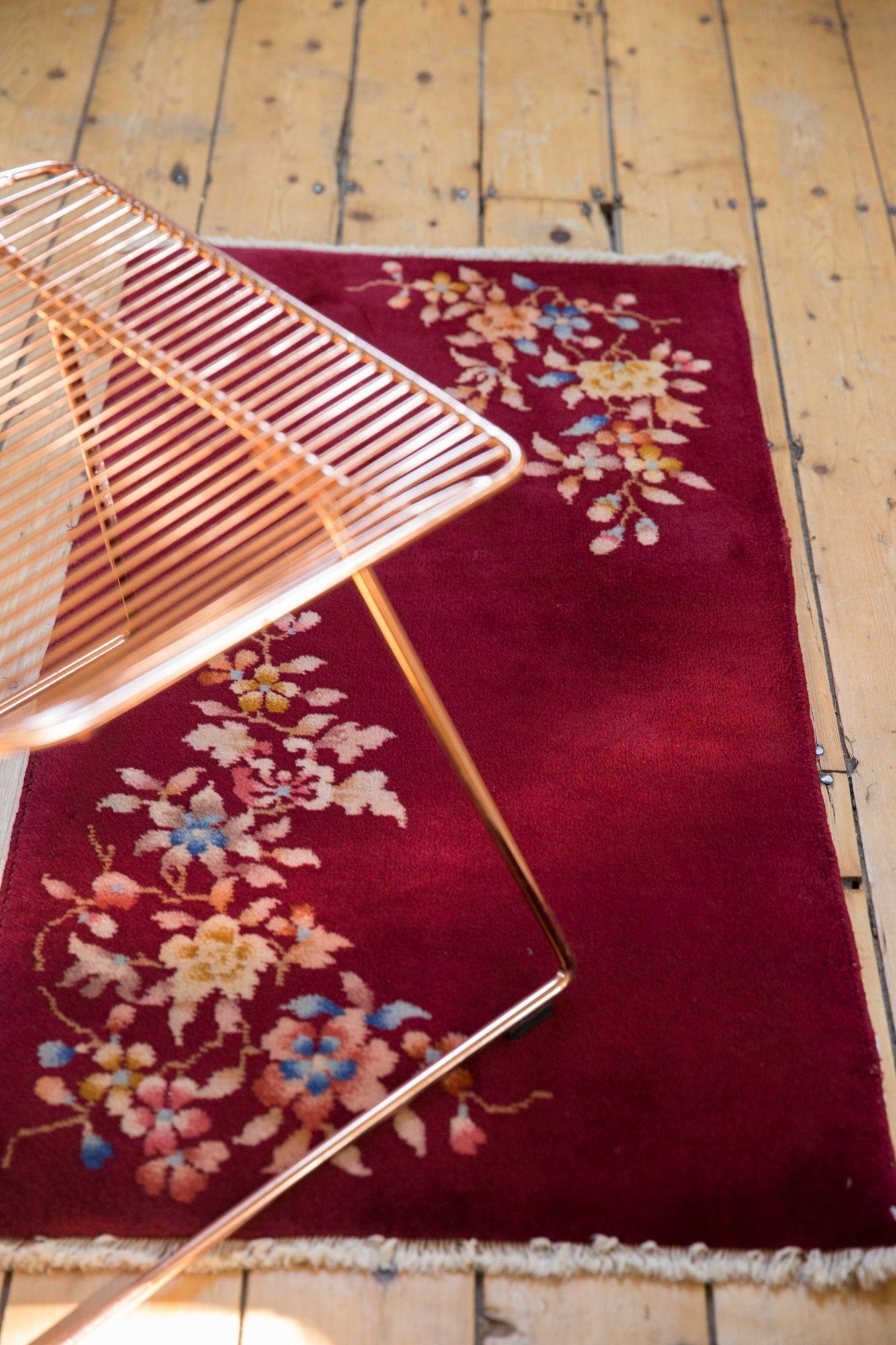 Vintage Chinese Nichols Art Deco Rug Runner — 1930s | 2' × 3'9"