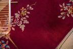 Vintage Chinese Nichols Art Deco Rug Runner — 1930s | 2' × 3'9"