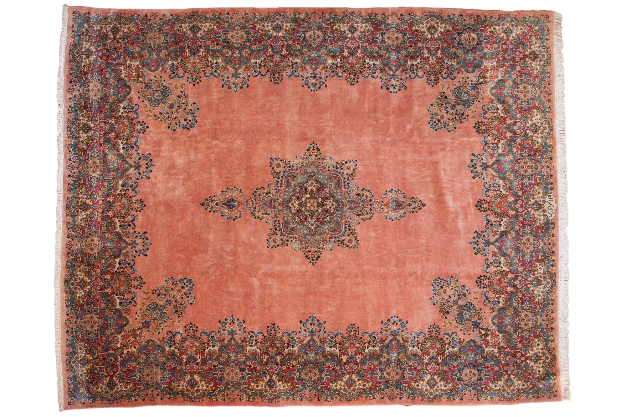 Vintage Persian Kerman Carpet — 1950s | 9'10" x 12'1"