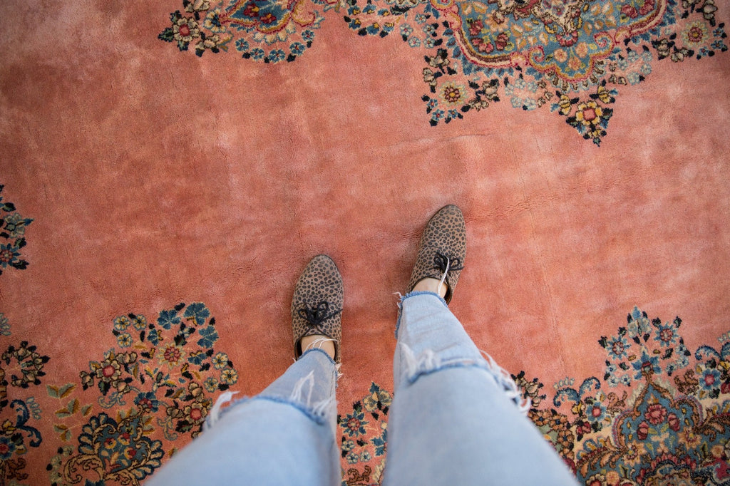 Vintage Persian Kerman Carpet — 1950s | 9'10" x 12'1"