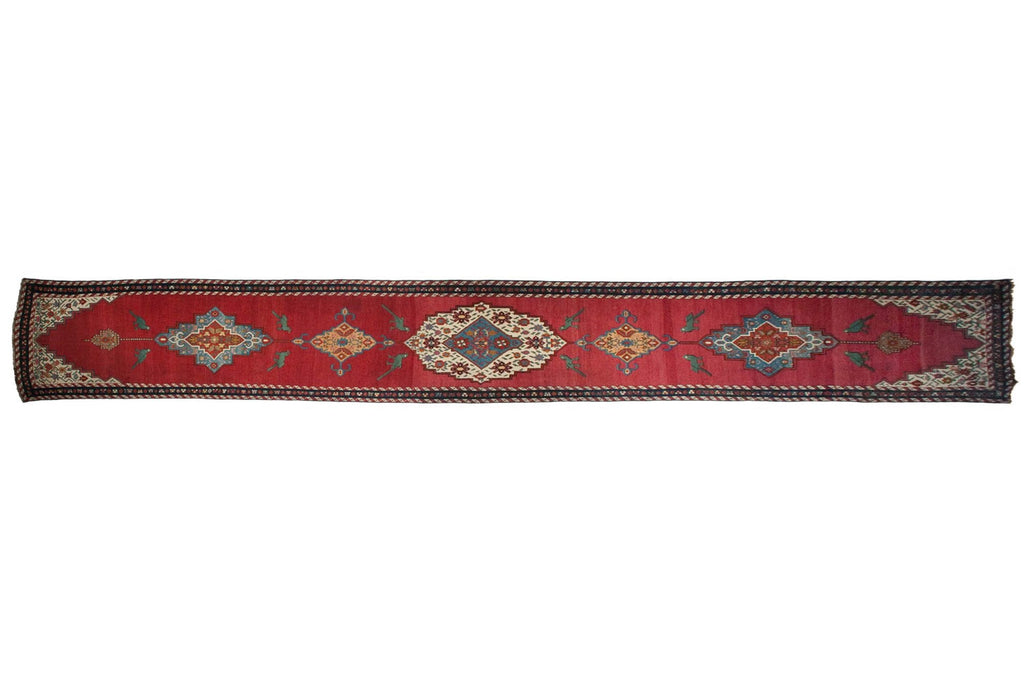 Antique Armenian Karabagh Rug Runner — 1890s | 3'8" x 23'9"