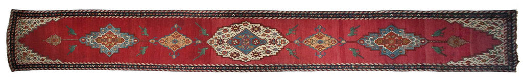 Antique Armenian Karabagh Rug Runner — 1890s | 3'8" x 23'9"