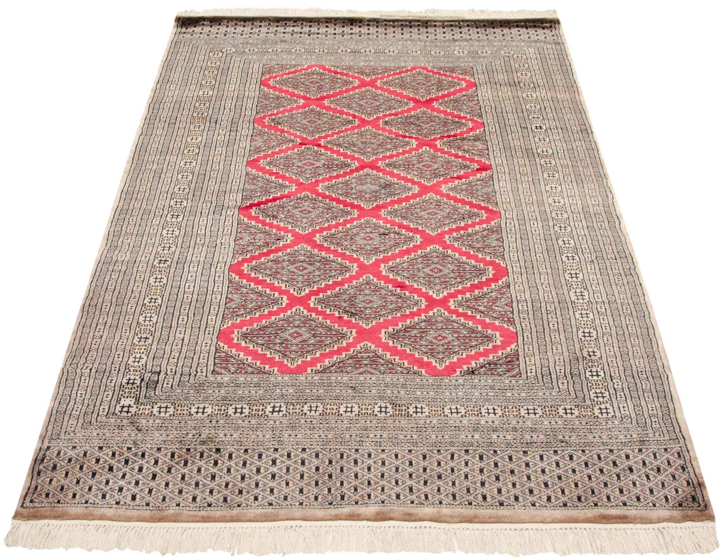 Vintage Pakistani Turkmen Design Area Rug — 1970s | 4'1" × 6'1"