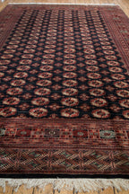 Vintage Pakistani Bokhara Carpet — 1980s | 10'1" x 14'3"