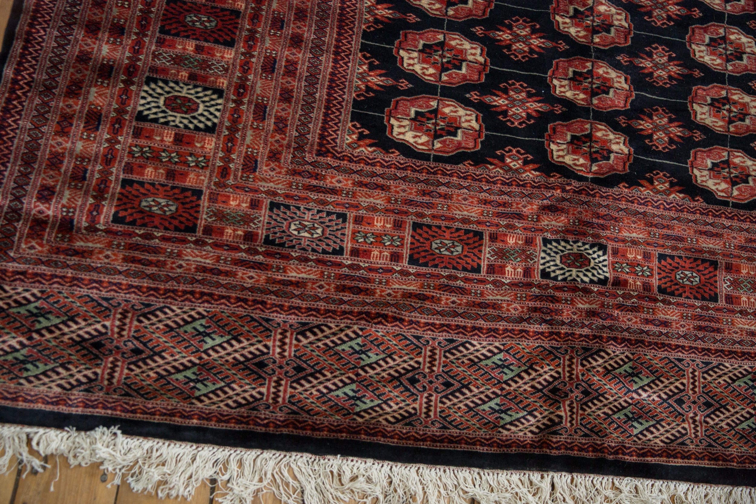 Vintage Pakistani Bokhara Carpet — 1980s | 10'1" x 14'3"