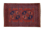 Vintage Pakistani Ersari Design Carpet — 1980s | 3'4" x 4'10"