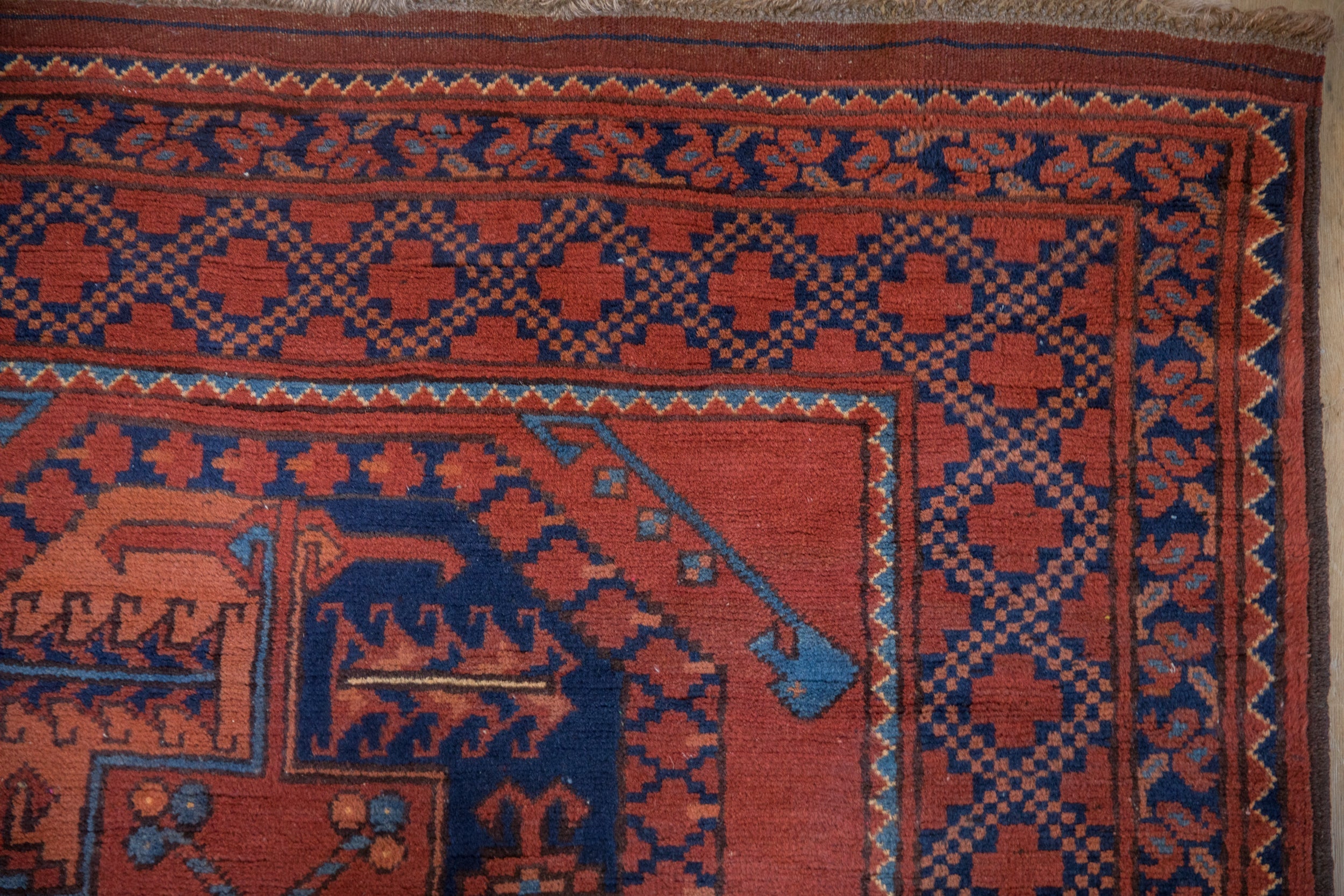 Vintage Pakistani Ersari Design Carpet — 1980s | 3'4" x 4'10"