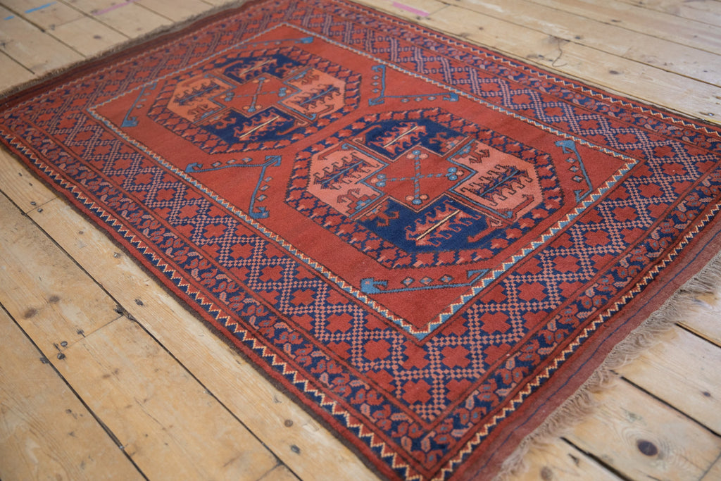 Vintage Pakistani Ersari Design Carpet — 1980s | 3'4" x 4'10"