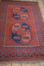 Vintage Pakistani Ersari Design Carpet — 1980s | 3'4" x 4'10"
