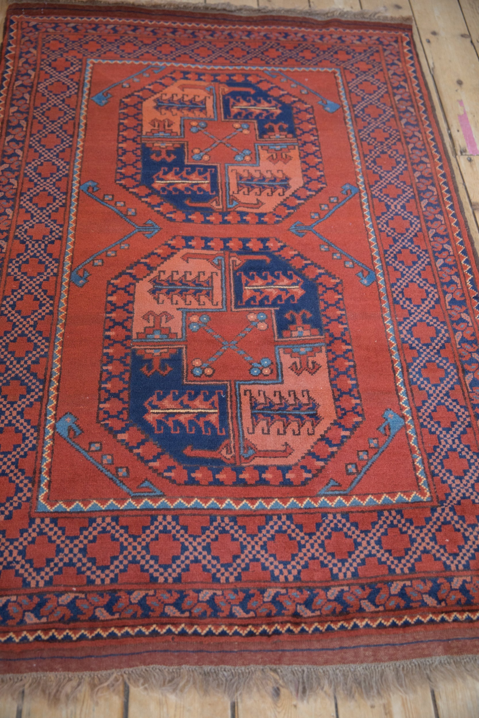 Vintage Pakistani Ersari Design Carpet — 1980s | 3'4" x 4'10"