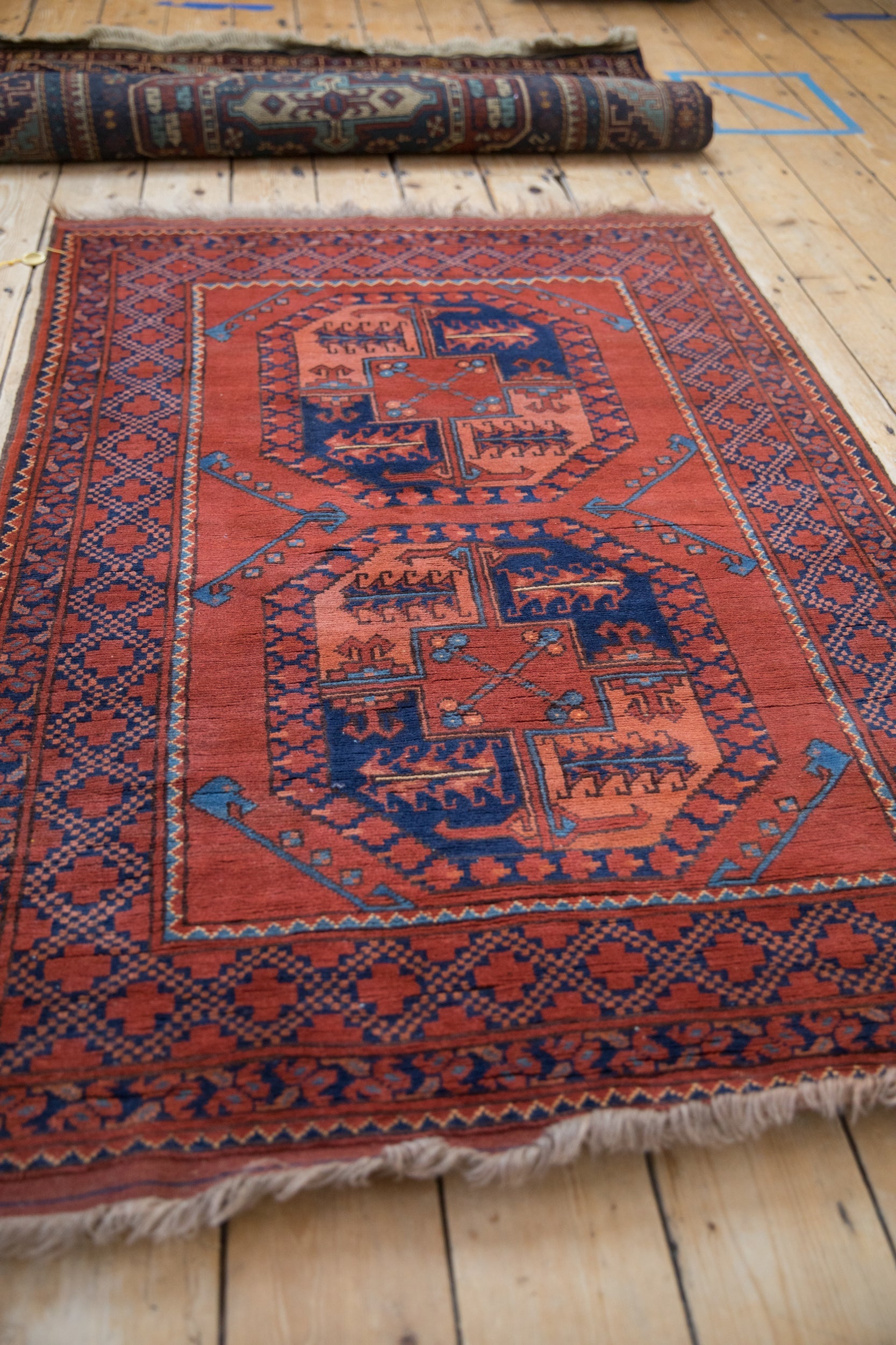 Vintage Pakistani Ersari Design Carpet — 1980s | 3'4" x 4'10"