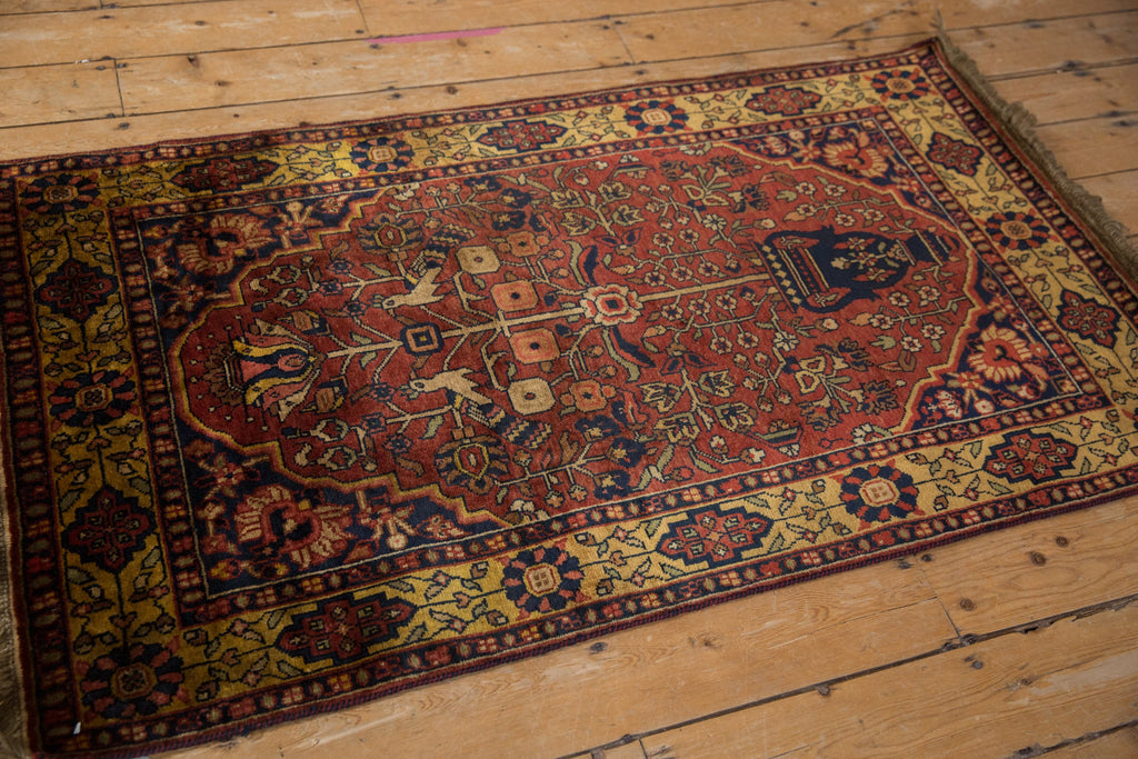 Vintage Indian Bakhtiari Design Carpet — 1980s | 3'1" x 5'3"