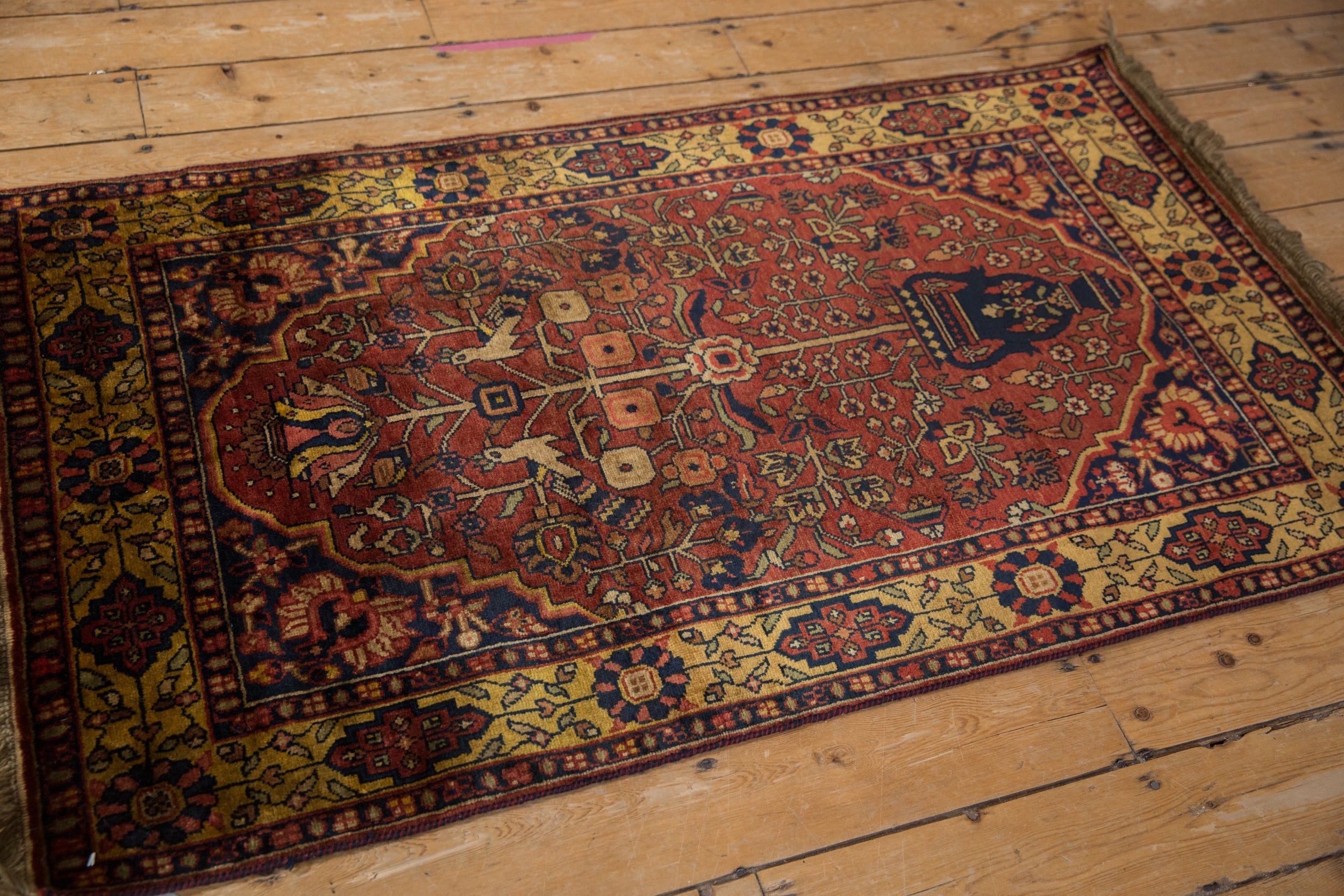 Vintage Indian Bakhtiari Design Carpet — 1980s | 3'1" x 5'3"