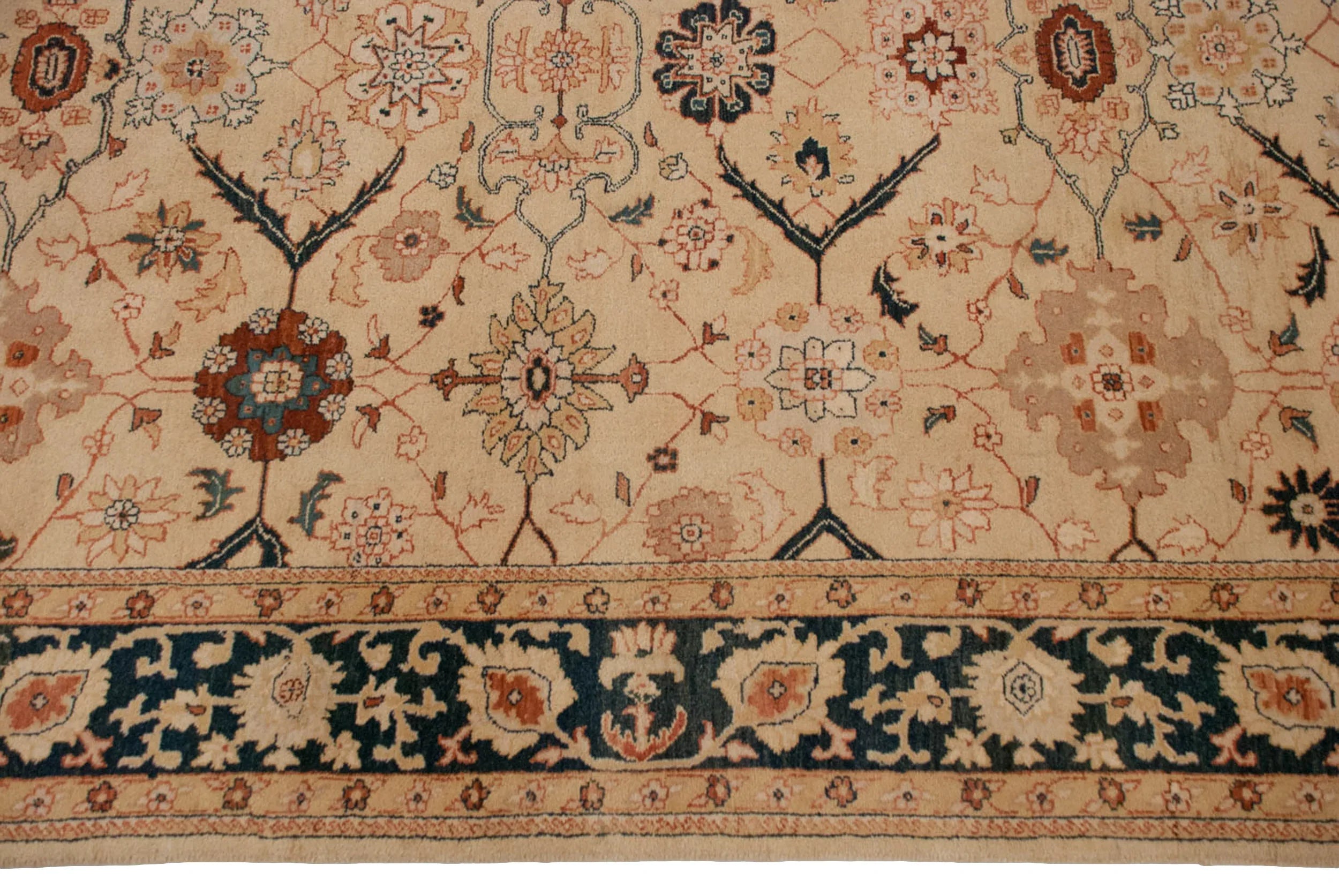 Vintage Indian Bijar Design Carpet — 1980s | 6'1" x 9'3"