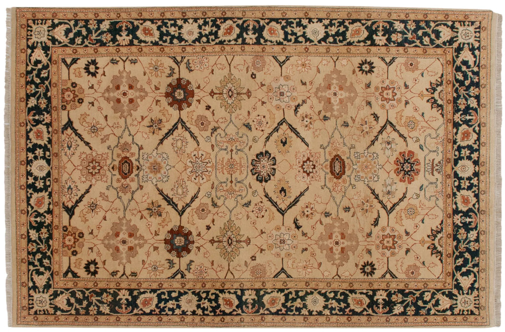 Vintage Indian Bijar Design Carpet — 1980s | 6'1" x 9'3"