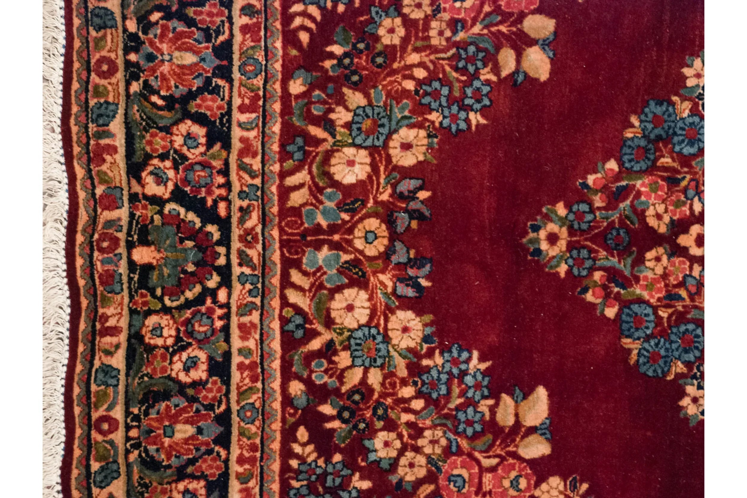 Vintage Persian Sarouk Carpet — 1940s | 6'2" x 7'8"
