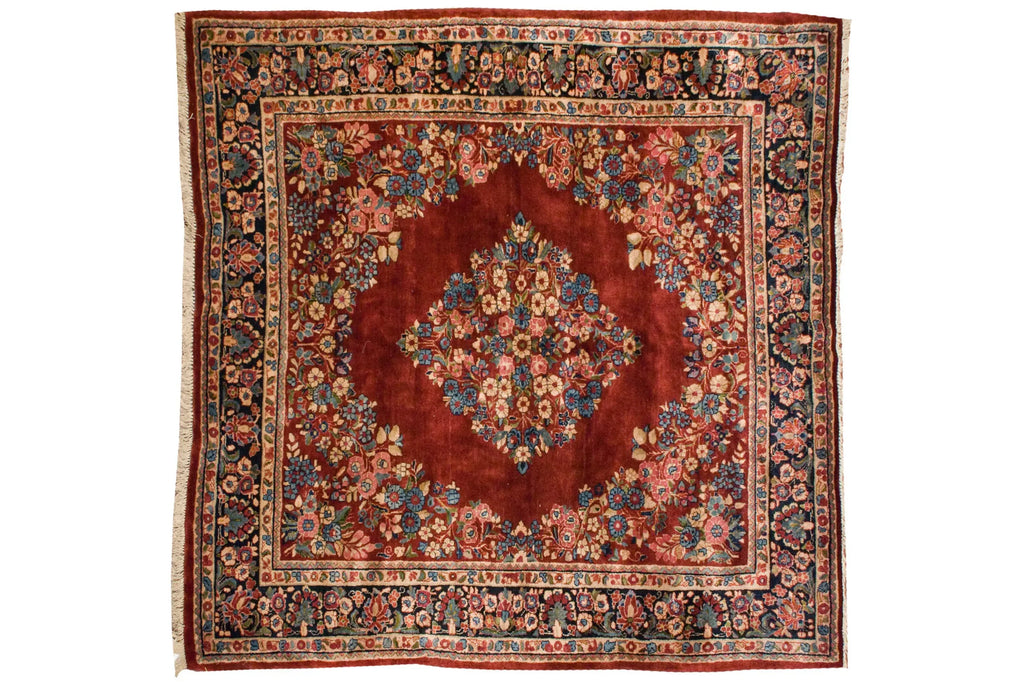 Vintage Persian Sarouk Carpet — 1940s | 6'2" x 7'8"