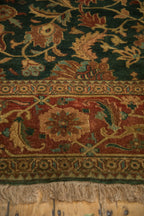 Vintage Indian Serapi Design Area Rug — 1990s | 9'2" × 11'8"