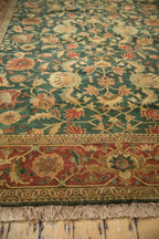 Vintage Indian Serapi Design Area Rug — 1990s | 9'2" × 11'8"