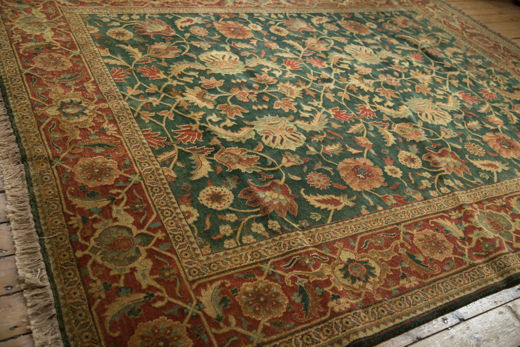Vintage Indian Serapi Design Area Rug — 1990s | 9'2" × 11'8"