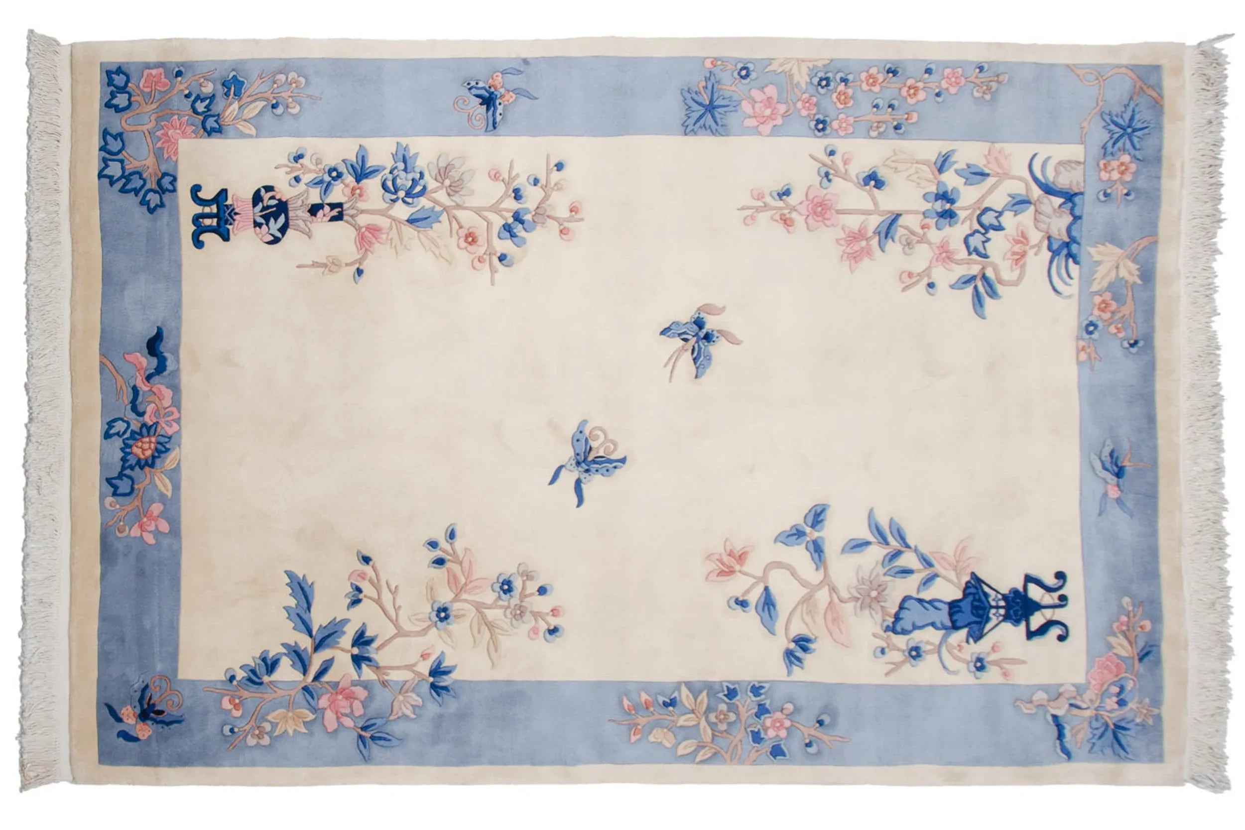 Vintage Chinese Art Deco Carpet — 1980s | 6' × 9'