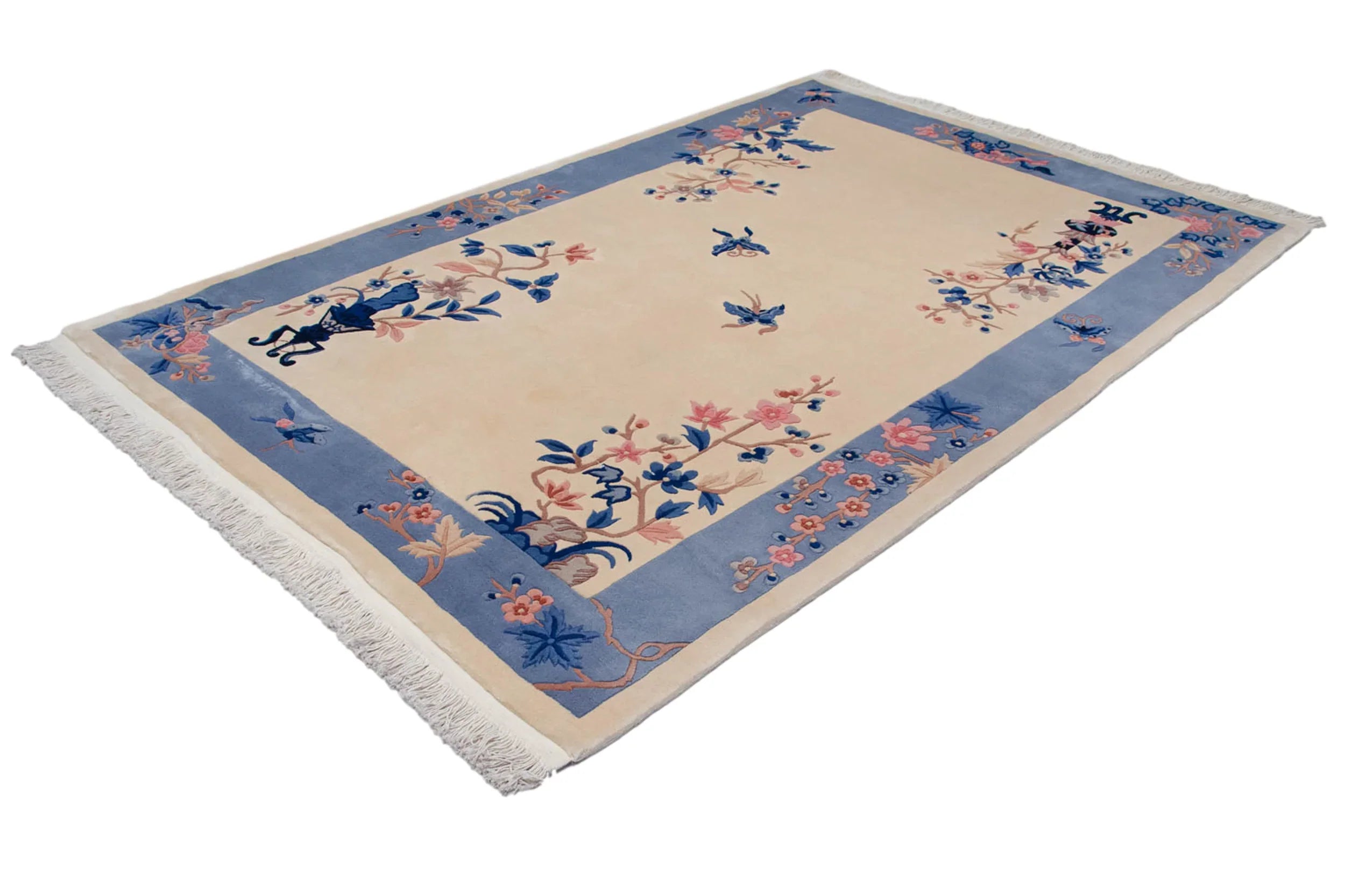 Vintage Chinese Art Deco Carpet — 1980s | 6' × 9'