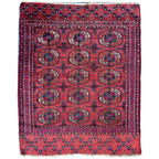 Antique Tekke Turkmen Wedding Rug — 1920s | 3'4" x 4'1"