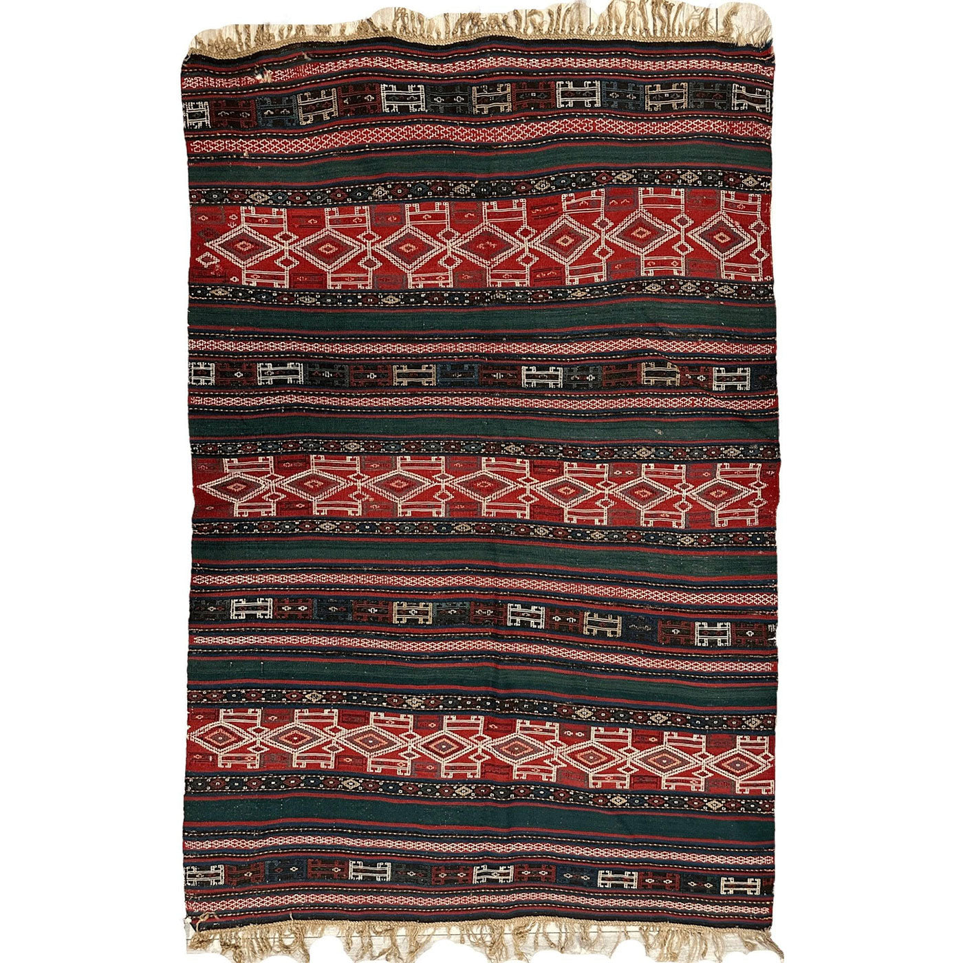 Antique Azerbaijani Verneh Rug — 1900s | 5'4" × 7'11"