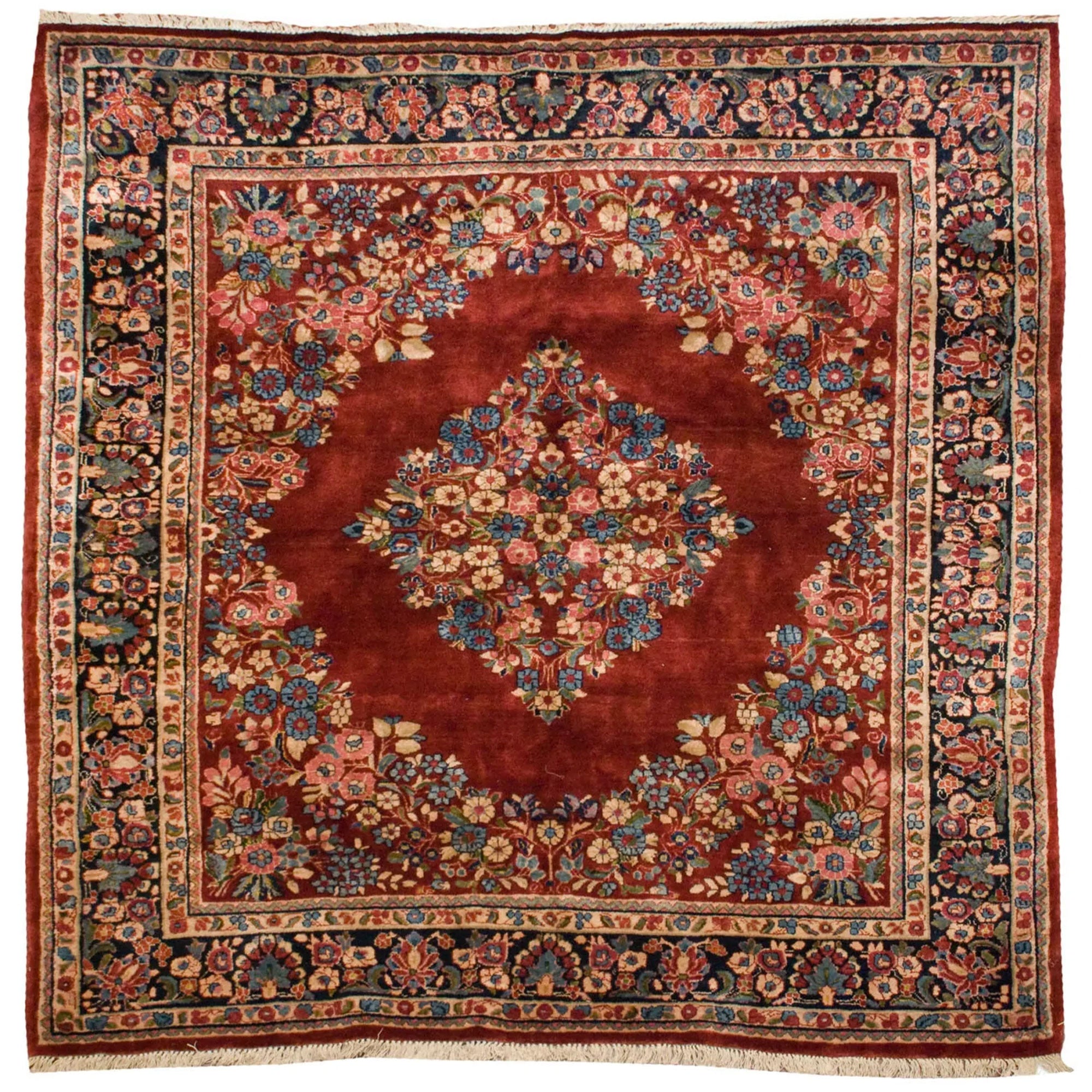 Vintage Persian Sarouk Carpet — 1940s | 6'2" x 7'8"