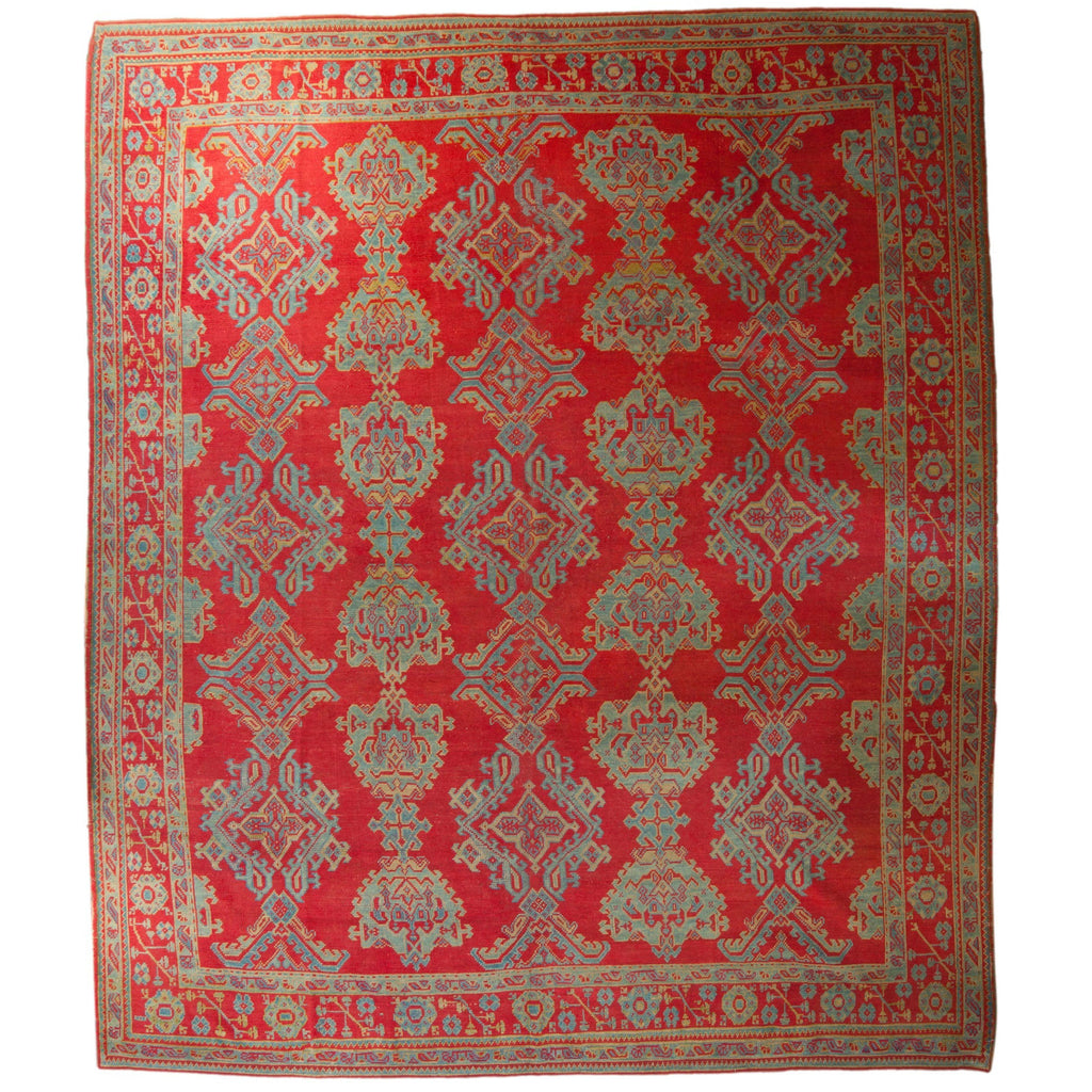 Vintage Turkish Oushak Carpet — 1940s | 11'9" x 13'8"