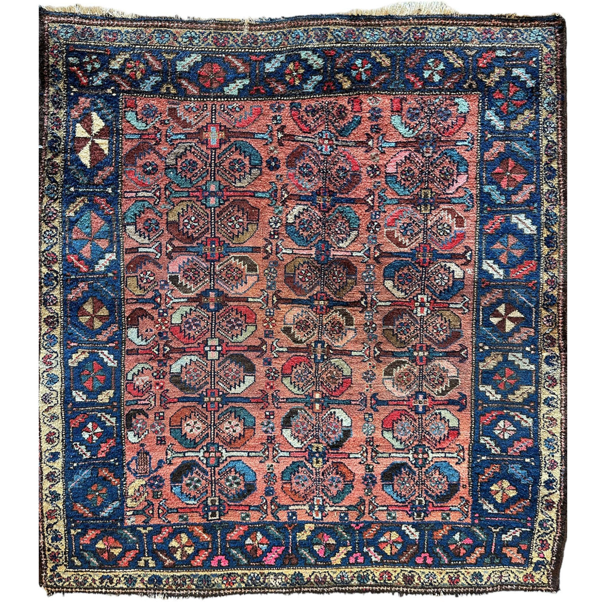 Antique Persian Hamadan Rug — 1920s | 3'11" x 4'4"