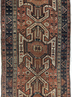 Antique Kazak Sewan Runner — 1870s | 4'4" × 11'7"