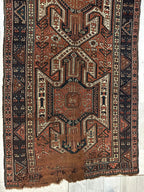 Antique Kazak Sewan Runner — 1870s | 4'4" × 11'7"