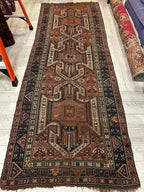 Antique Kazak Sewan Runner — 1870s | 4'4" × 11'7"