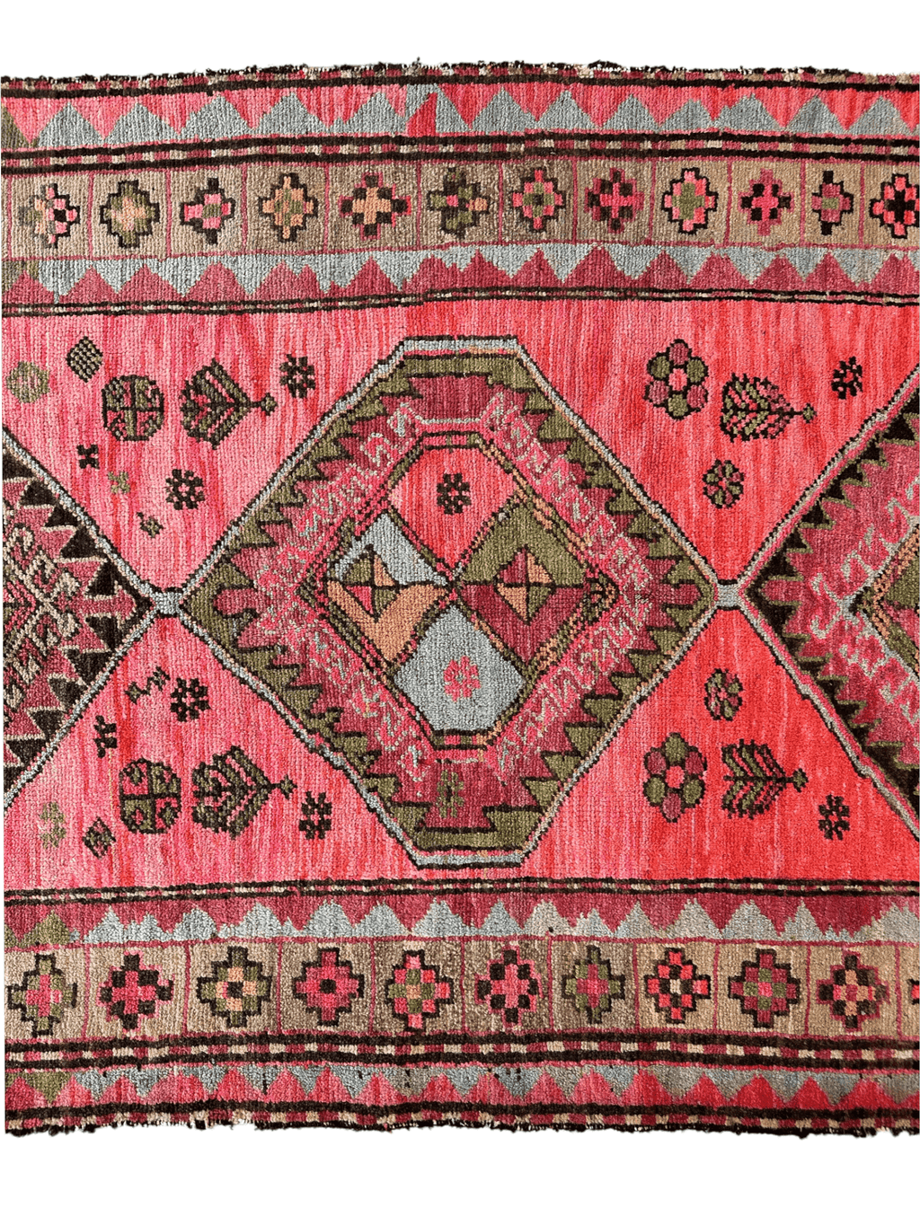 Antique Caucasian Rug — 1910s | 3'7" x 9'2"