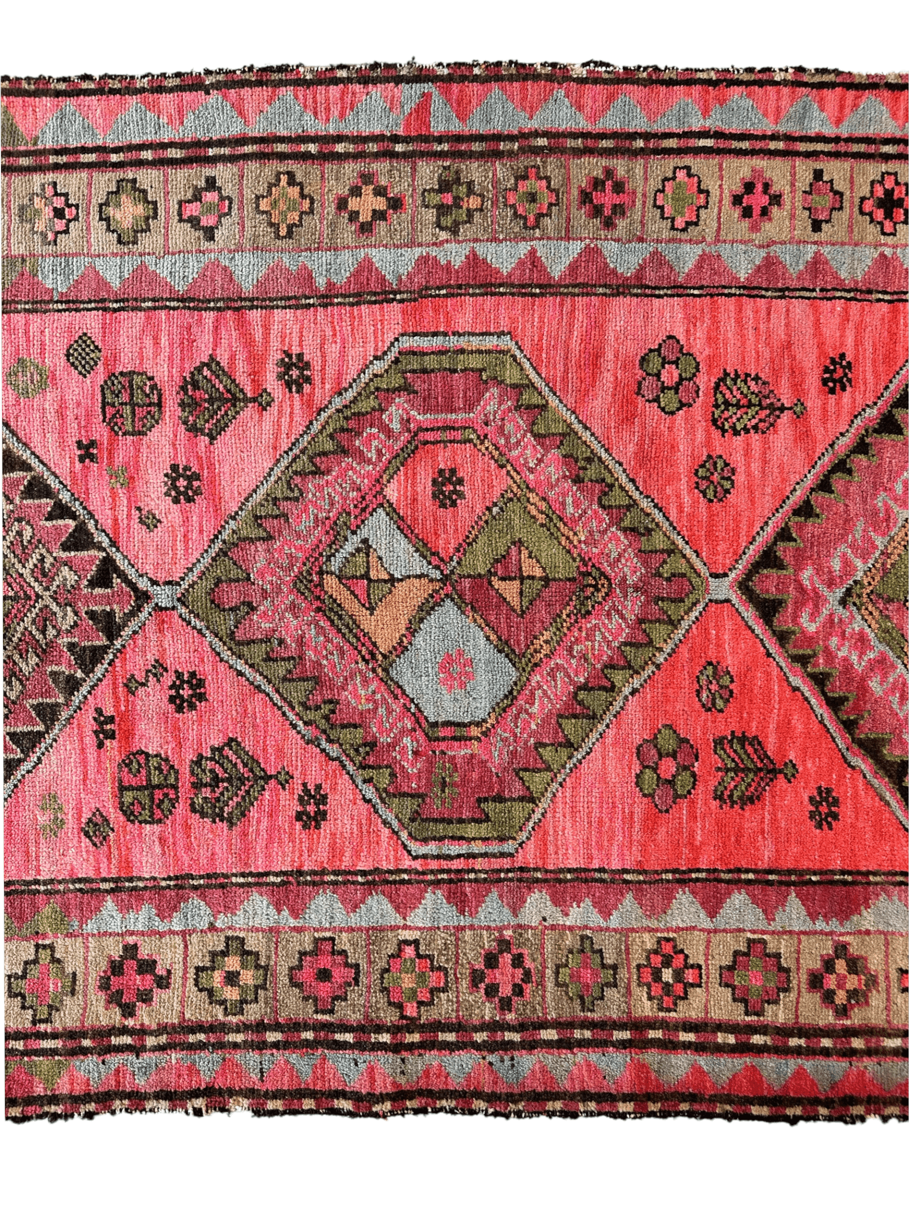 Antique Caucasian Rug — 1910s | 3'7" x 9'2"