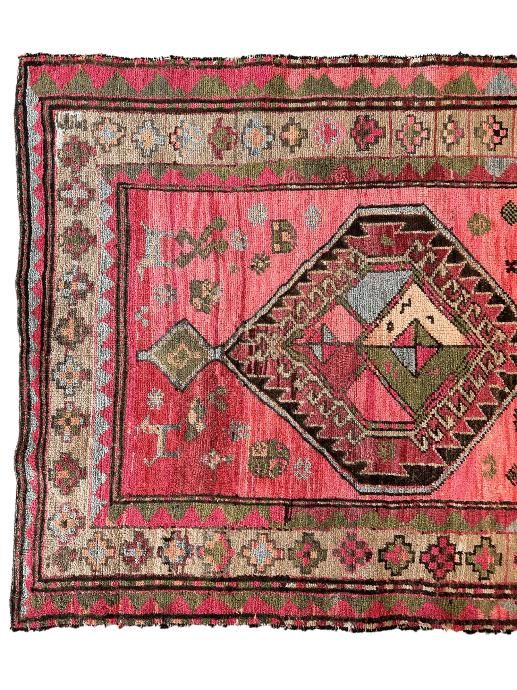 Antique Caucasian Rug — 1910s | 3'7" x 9'2"