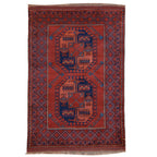 Vintage Pakistani Ersari Design Carpet — 1980s | 3'4" x 4'10"