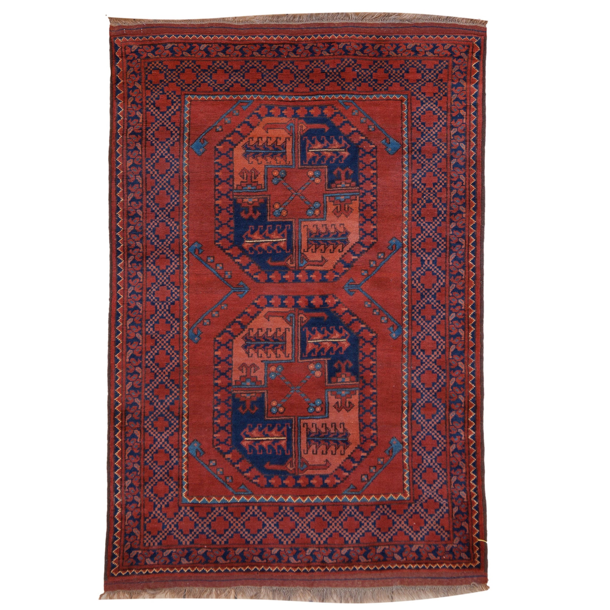 Vintage Pakistani Ersari Design Carpet — 1980s | 3'4" x 4'10"